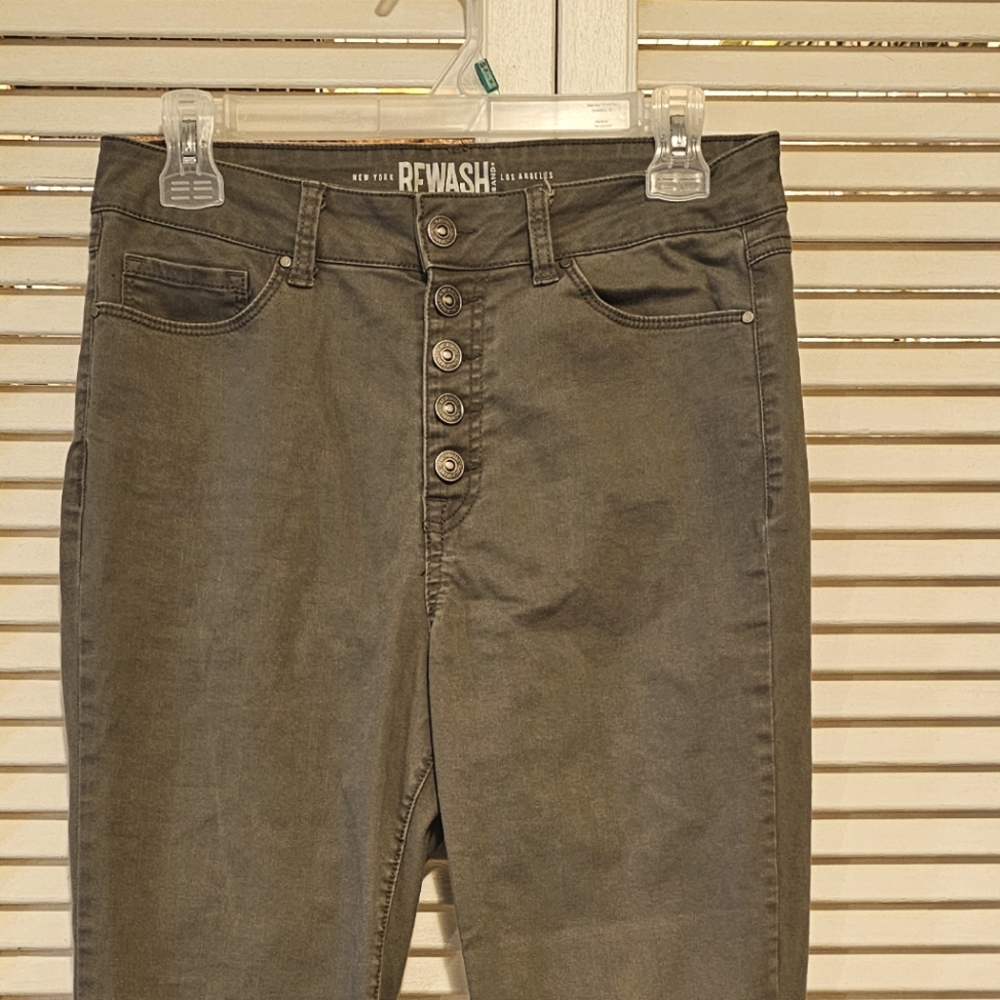 Rewash skinny jeans type pants - button up